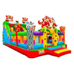 Коммерческий надувной батут «Тигриная страна 4», 9*5*5 м