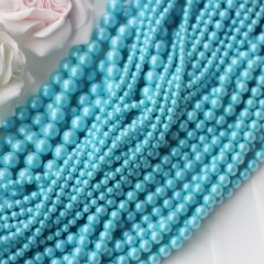 Майорка Голубая бирюза 8 мм, 1 нить, МА078