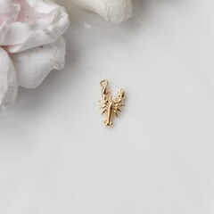 Подвеска Лобстер 15*9 мм, позолота, П137