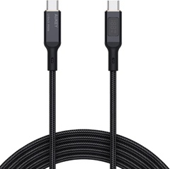Кабель Aukey USB TypeC (M) черный