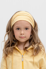 косынка  для девочки  КР 8011/светлая мимоза к482