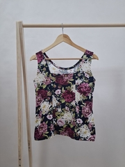 Майка Мк-440Х/синий-пионы