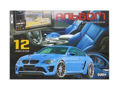 Альбом для рисования 12 листов, А4. в ассорти