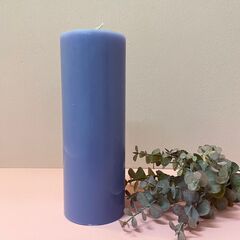 Свеча декоративная цилиндр, D=7,5 см, H=20 см, Лаванда, 1 шт.