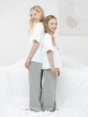 пижама  для девочки  МП 1657/белый Н250