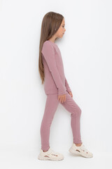 бриджи  для девочки  К 400427/серая пудра