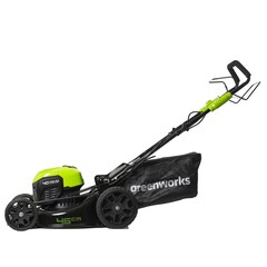Газонокосилка Greenworks GD40LM46SPK8 40V (46 см) самоходная аккумуляторная, с АКБ 8 А/ч и ЗУ