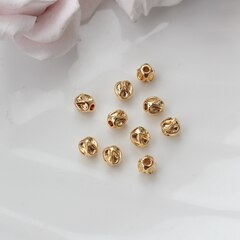 Бусина разделитель (спейсер), 6 мм, позолота, 5 штук, Р092