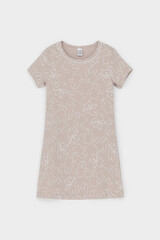 сорочка  для девочки  К 1156/бежевый,мини плюшевые мишки