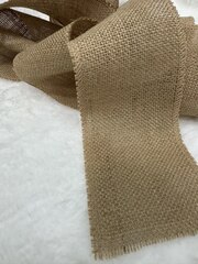 Лента холщовая из мешковины, декоративная, ширина 10 см, 2,2 метра.