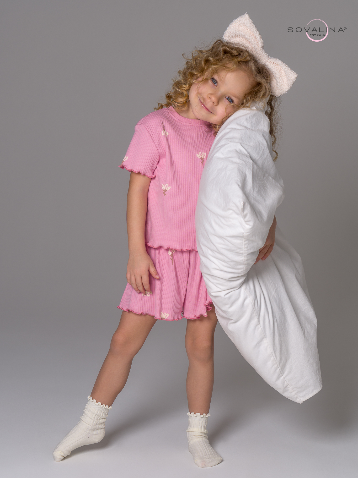 Пижама Элли астра на пудре