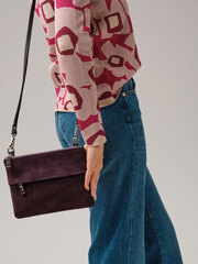 Замшевая сумка Deboro 3017 сливовый