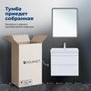 Aquanet 348179 Тумба с раковиной Слим 70 2 ящ. цв.белый сатин (348179)
