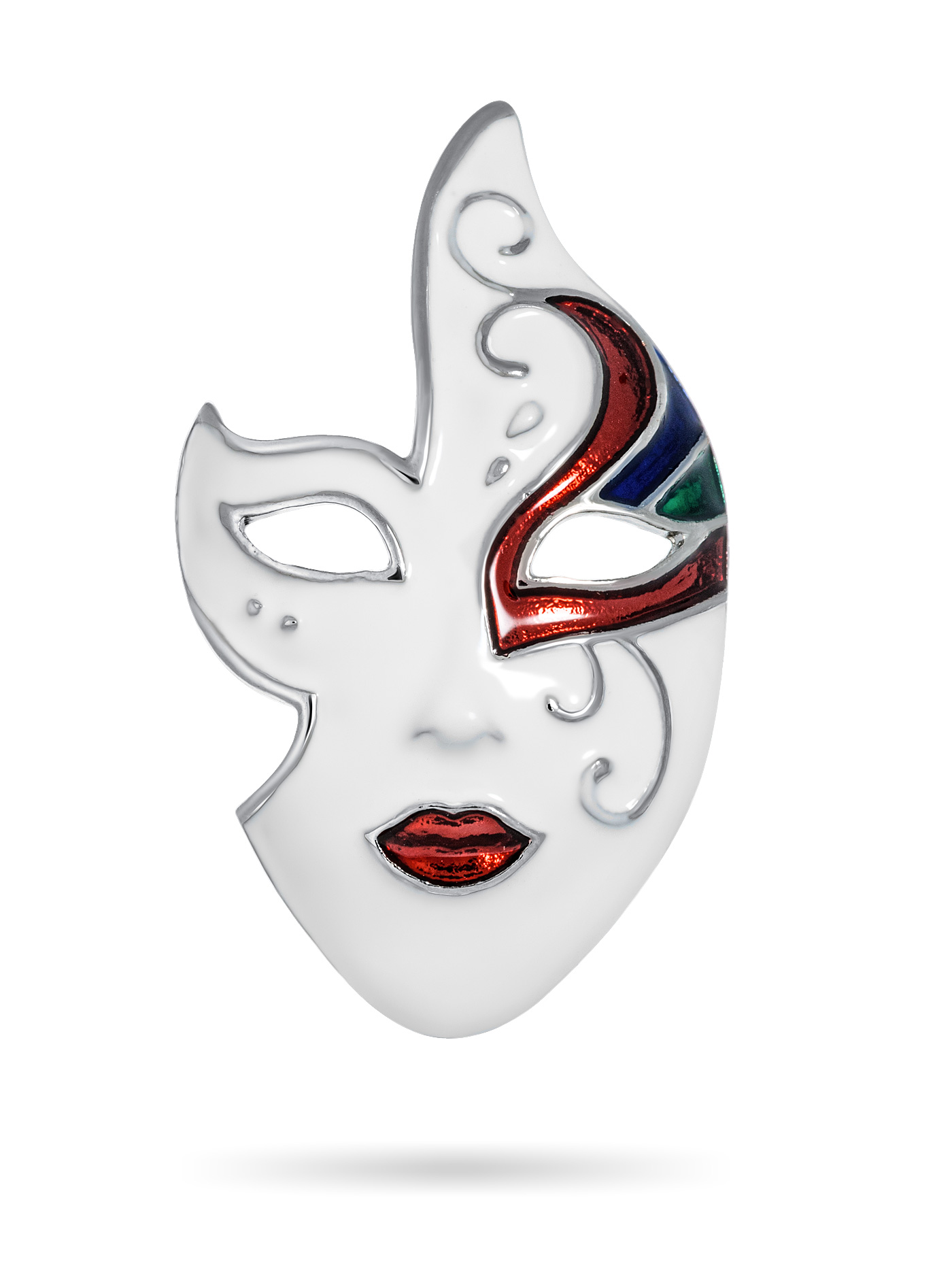 Брошь Маска венецианская