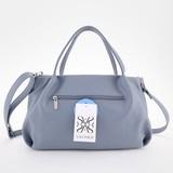 Сумка Саломея 334 гладкий серо-голубой