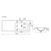 Ceramica Nova Grace CN7021 Раковина мебельная прямоугольная, 121x45.7