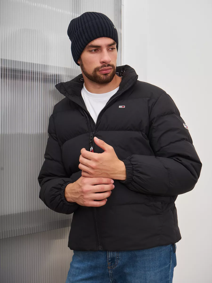 Шапка зимняя на флисе вязаная бини