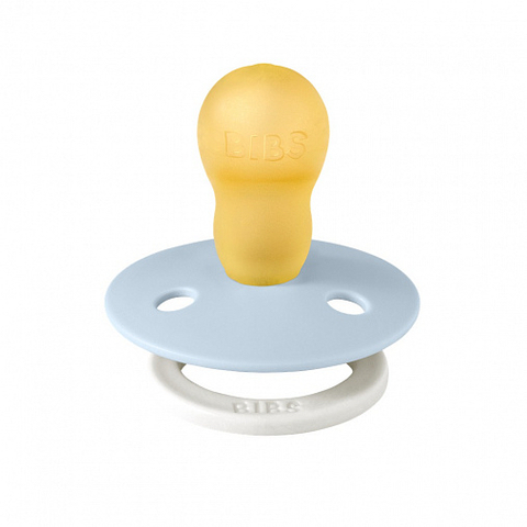Пустышка латексная BIBS Colour Glow - Baby Blue, 18+