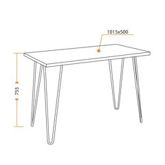Стол Вд-06/Wd-06 concrete/серый цемент