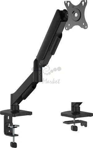 Кронштейн для мониторов Cactus CS-VM-MG-80-BK черный/белый 17"-32" макс.9кг настольный поворот и наклон