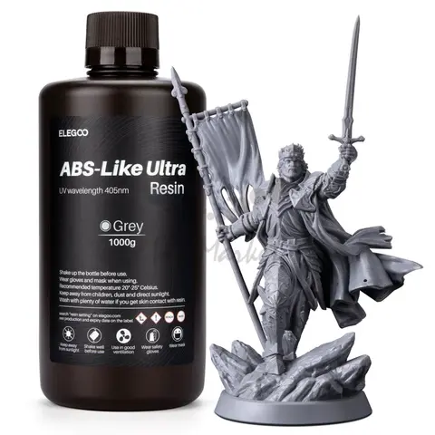 Фотополимерная смола Elegoo ABS-Like Ultra Resin, серая (Gray), 1 л, 50.103.0298