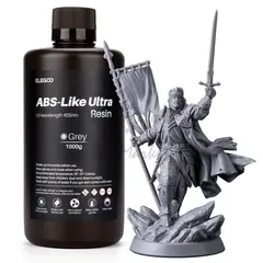 Фотополимерная смола Elegoo ABS-Like Ultra Resin, серая (Gray), 1 л, 50.103.0298