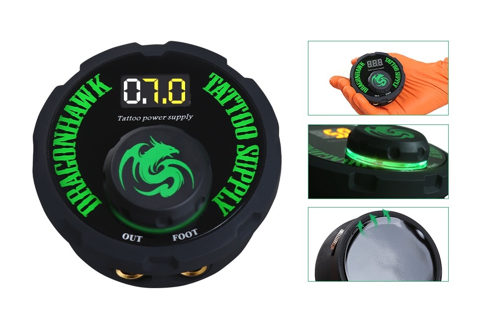 Блок питания для тату-машинок P087 Dragonhawk Airfoil Tattoo Power Supply