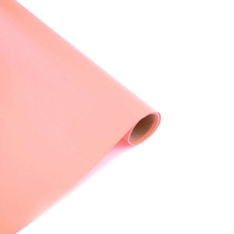 Упаковочная пленка/для цветов, Матовая однотонная, Розовый Фламинго, 60 мкм, 0,5*9 м