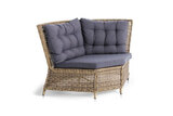 фото 3 "Бергамо" плетеный угловой диванный модуль, цвет соломенный на profcook.ru