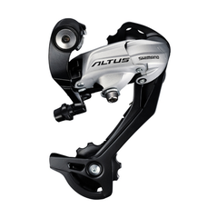 Переключатель задний Shimano Altus M370 SGS, 9 скоростей (серебристый)