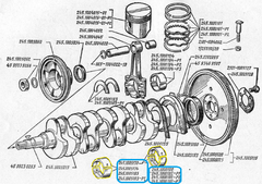 ВКЛАДЫШИ КОРЕННЫЕ 0,25 CHANCE 1,3, SENS, ТАВРИЯ DAIDO (ЗМЗ)
