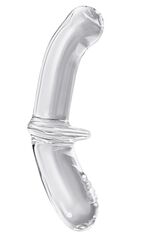 Прозрачный двусторонний стеклянный фаллоимитатор Satisfyer Double Crystal - 19,5 см. - 