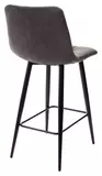 фото 3 Полубарный стул CHILLI-QB графит #14, велюр / черный каркас (H=66cm) М-City на profcook.ru