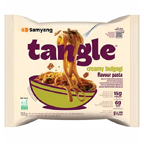 Паста в корейском стиле Булькоги со сливочным соусом Samyang Tangle Creamy Bulgogi, 105 гр