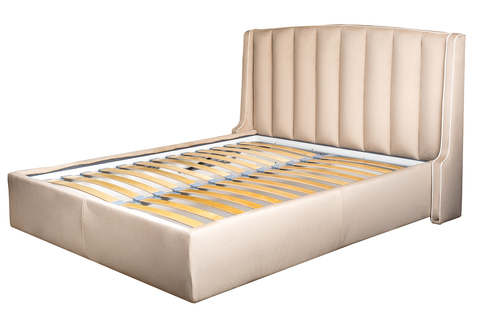 Кровать c подъемным механизмом Colt1009 186х220х120 Garda Decor Odry велюр экрю