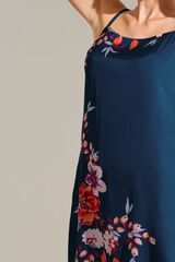 Ночная сорочка на тонких бретелях LISCA AMARYLLIS 023451 | Сине-зеленый