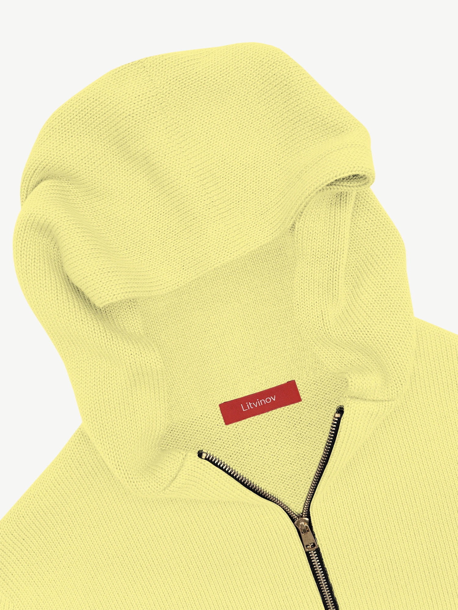 Толстовка на замке из мягкой шерсти