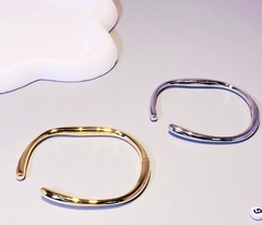 46691- Тонкий браслет SORONA металлический,серебро/золото