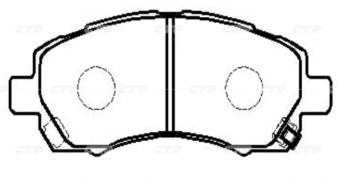 Колодки CTR GK0989 (CKSU-2)