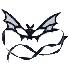 Маска, Мышь летучая, черно-серебристый блеск, 1 шт.