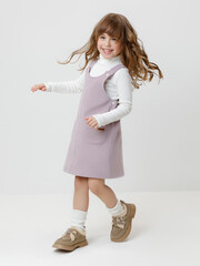сарафан  для девочки  КР 5955/сиреневый 3304 к619