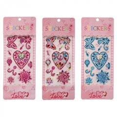 
          Наклейки-стразы Alingar, акриловые, "Сердце в сердце", пакет с европодвесом