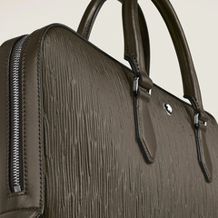 Тонкий портфель из кожи Corteccia Sfumato