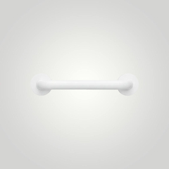 Поручень прямой 450 мм нерж. сталь NOFER 15054.45.F белый