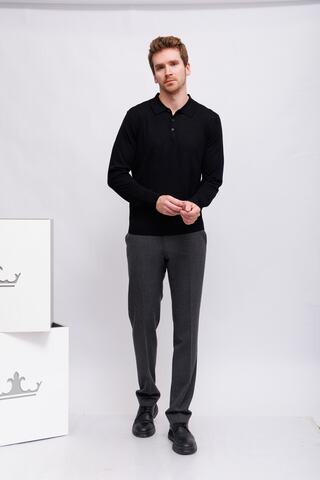 Bugatti Поло из шерсти на пуговицах