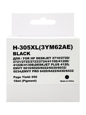 Картридж Myink 305XL 3YM62AE для HP DJ 2320/2710/2720 Black (18ml)