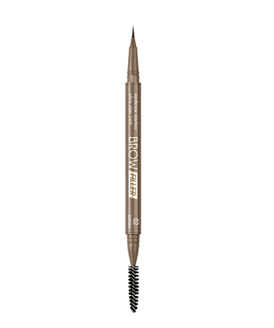 LuxVisage Маркер для бровей LUXVISAGE BROW FILLER ultra slim 24H 02 smoky 3г