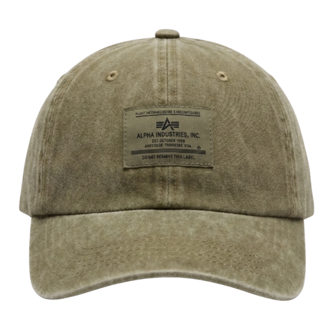 Бейсболка Alpha Industries Battlewash Cap Olive (Зеленая)