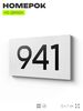 Номер на дверь 941, табличка на дверь для офиса, квартиры, кабинета, аудитории, склада, белая 120х70 мм, Айдентика Технолоджи