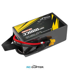 АКБ Gens Ace Tattu NMC 33000mAh 44.4V 10C 12S G-Tech AS150U-F Semi-solid state Lipo battery (полутвердотельная) 350Wh/kg